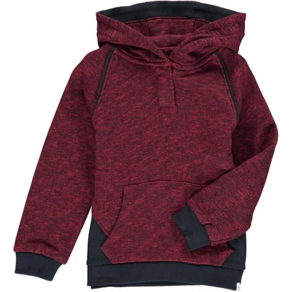 NWT Sizes 12 boys ME & HENRY Boutique James Hoodie in Burgundy Heather
